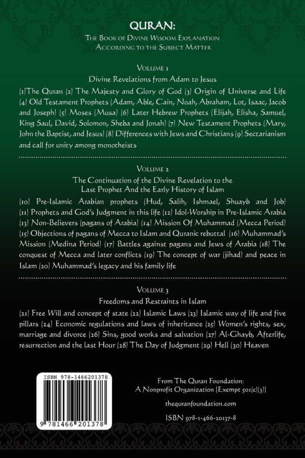 The Book Of Divine Wisdom Explanation According To The Subject Matter By Farooq Mirza